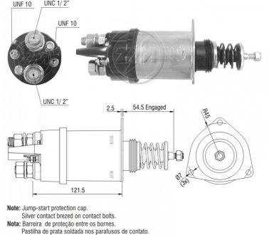 Втягуюче реле стартера ZM ZM362