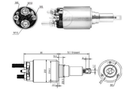 Втягуюче реле стартера ZM ZM3639