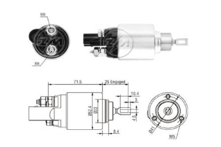 Втягуюче реле стартера ZM ZM381