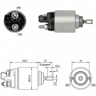 Втягуюче реле стартера ZM ZM382