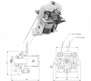 Втягуюче реле стартера ZM ZM3903