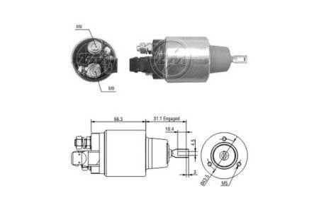 Втягуюче реле стартера ZM ZM3972