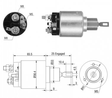 Втягуюче реле стартера ZM ZM3973