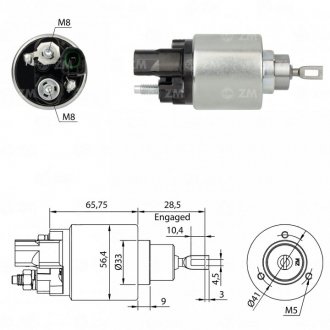 Втягуюче реле стартера ZM ZM3978