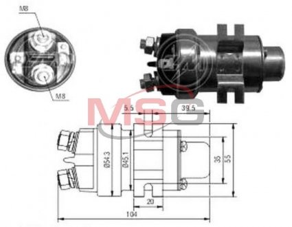 Втягуюче реле стартера ZM ZM403