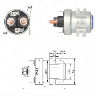 Втягуюче реле стартера ZM ZM405