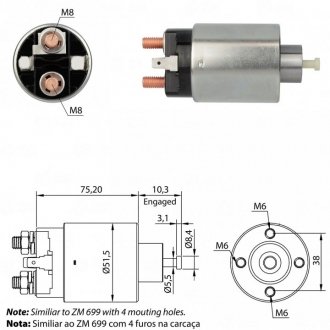 Втягуюче реле стартера ZM ZM4699