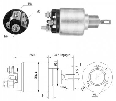 Втягуюче реле стартера ZM ZM473
