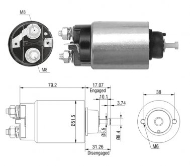 Втягуюче реле стартера ZM ZM 4760