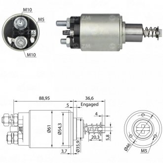 Втягуюче реле стартера ZM ZM 531