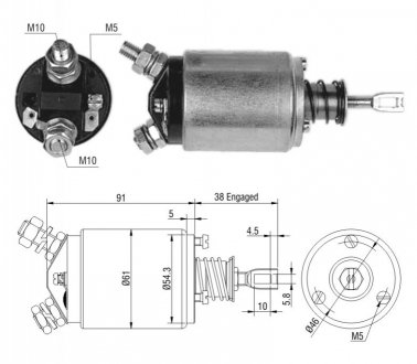 Втягуюче реле стартера ZM ZM533