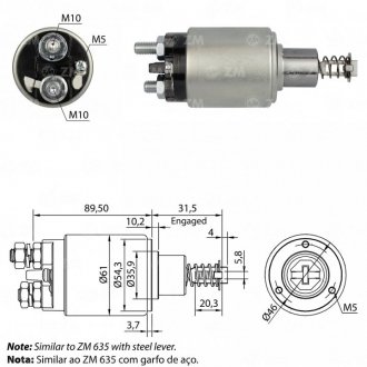 Втягуюче реле стартера ZM ZM 536