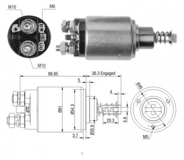 Втягуюче реле стартера ZM ZM539