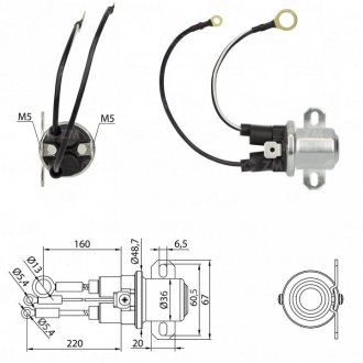 Допоміжне реле стартера ZM ZM5407