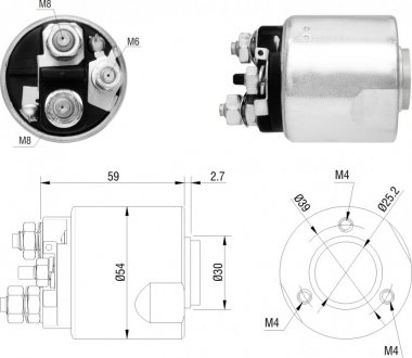 Втягуюче реле стартера ZM ZM5495