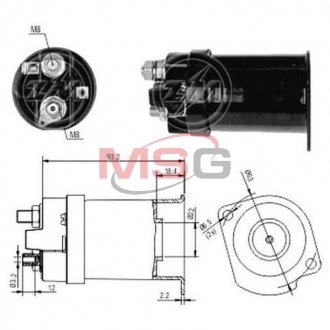 Втягуюче реле стартера ZM ZM556