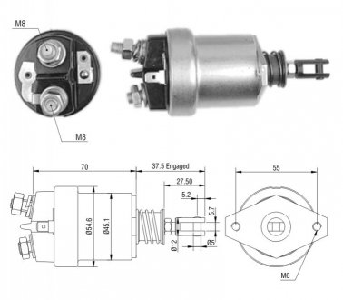Втягуюче реле стартера ZM ZM567