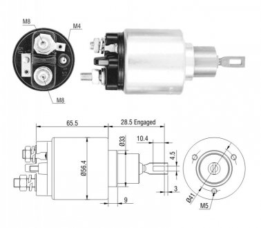Втягуюче реле стартера ZM ZM578
