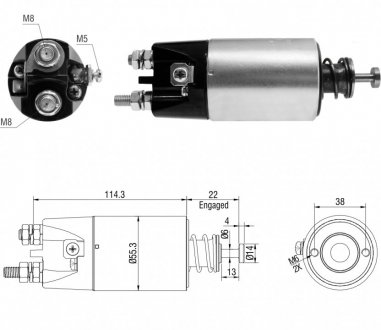 Втягуюче реле стартера ZM ZM5897