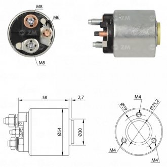 Втягуюче реле стартера ZM ZM591