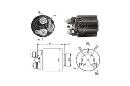 Втягуюче реле стартера ZM ZM591