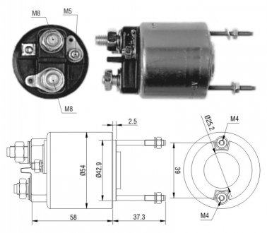 Втягуюче реле стартера ZM ZM596