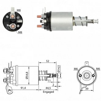Втягуюче реле стартера ZM ZM612