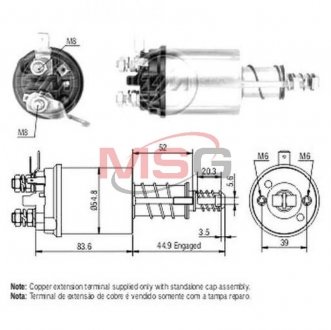 Втягуюче реле стартера ZM ZM613