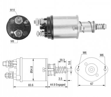 Втягуюче реле стартера ZM ZM615