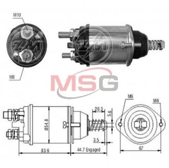 Втягуюче реле стартера ZM ZM616