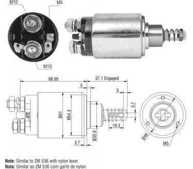 Втягуюче реле стартера ZM ZM636
