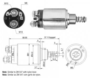 Втягуюче реле стартера ZM ZM 637