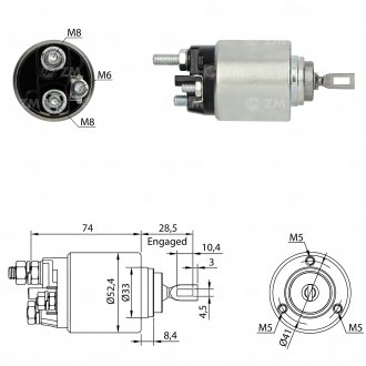 Втягуюче реле стартера ZM ZM6381