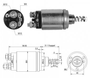Втягуюче реле стартера ZM ZM642