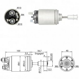 Втягуюче реле стартера ZM ZM 643