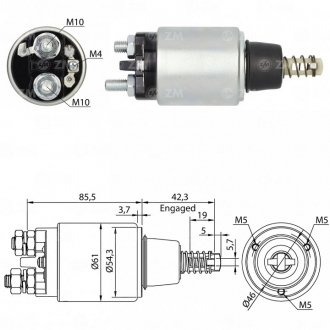 Втягуюче реле стартера ZM ZM648