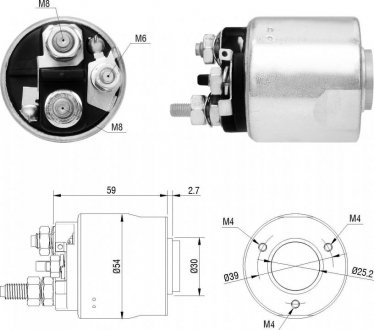Втягуюче реле стартера ZM ZM6495
