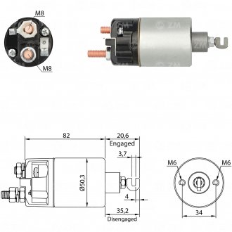 Втягуюче реле стартера ZM ZM660