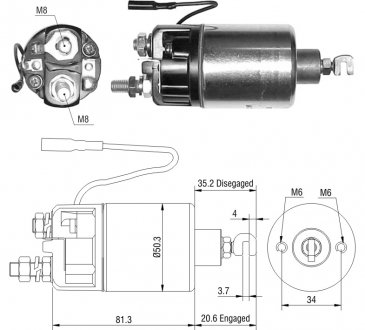 Втягуюче реле стартера ZM ZM661