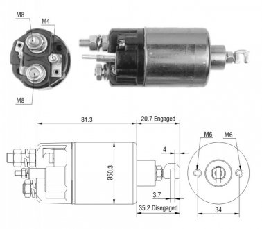 Втягуюче реле стартера ZM ZM664