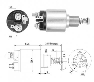 Втягуюче реле стартера ZM ZM676