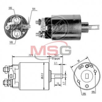 Втягуюче реле стартера ZM ZM685