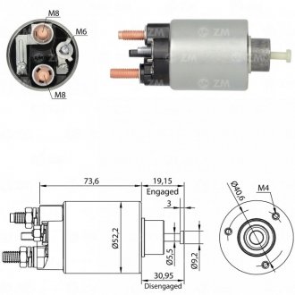 Реле втягуюче стартера ZM ZM6860