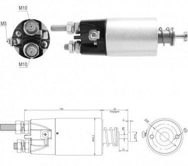 Втягуюче реле стартера ZM ZM6897