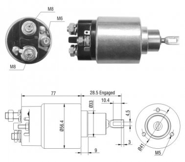Втягуюче реле стартера ZM ZM6973