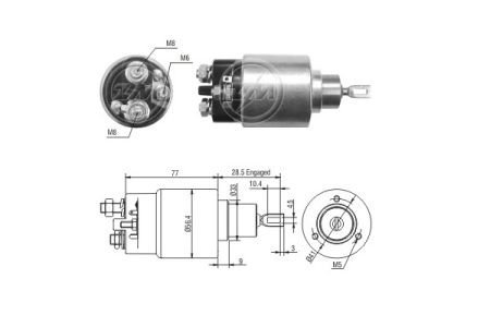 Втягуюче реле стартера ZM ZM6973