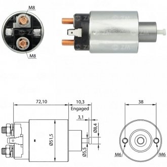 Втягуюче реле стартера ZM ZM697