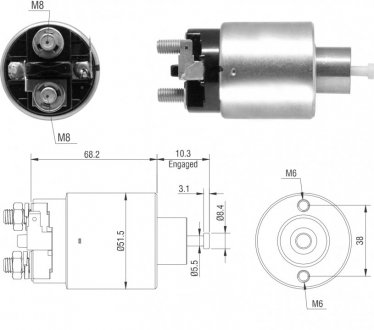Втягуюче реле стартера ZM ZM6995