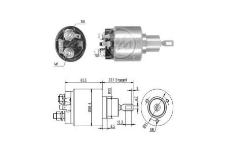 Реле втягуюче стартера ZM ZM773