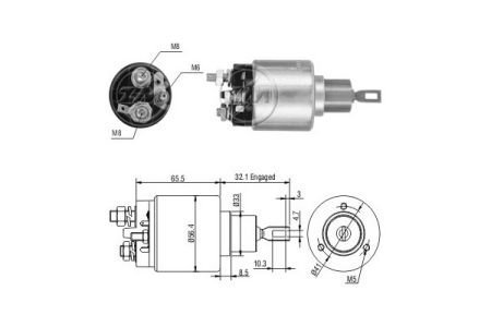 Втягуюче реле стартера ZM ZM775